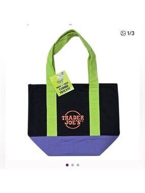 NWT Trader Joe’s Mini Canvas Tote Bag Halloween Fall 2025 Limited Edition